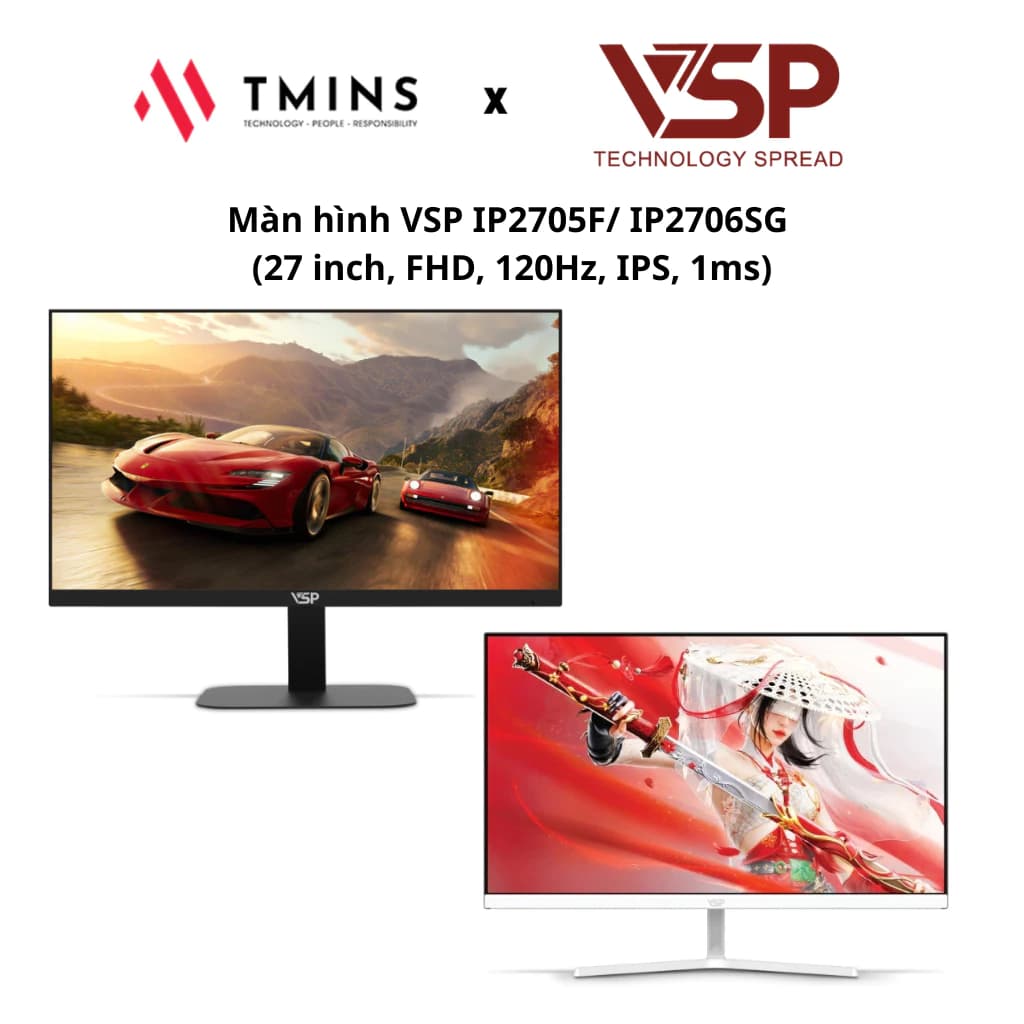 Review Màn Hình VSP IP2705F IP2706SG 27 Inch FHD 120Hz IPS 1ms Có Đáng Mua?